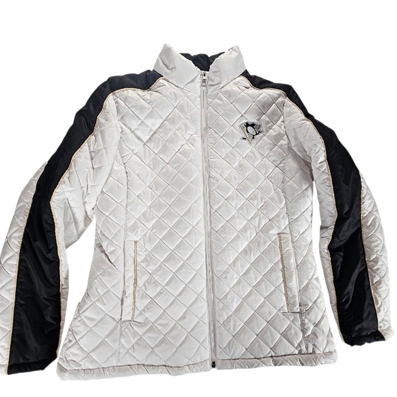 NHL Pittsburgh Penguins Quilted Ski Jacket Size XL - Picture 1 of 4